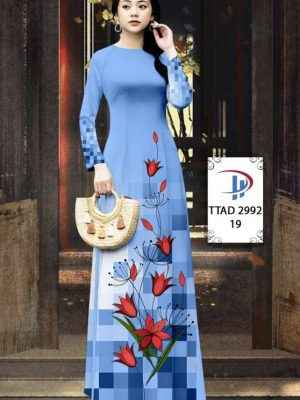 Vải Áo Dài Hoa In 3D AD TTAD2992 29